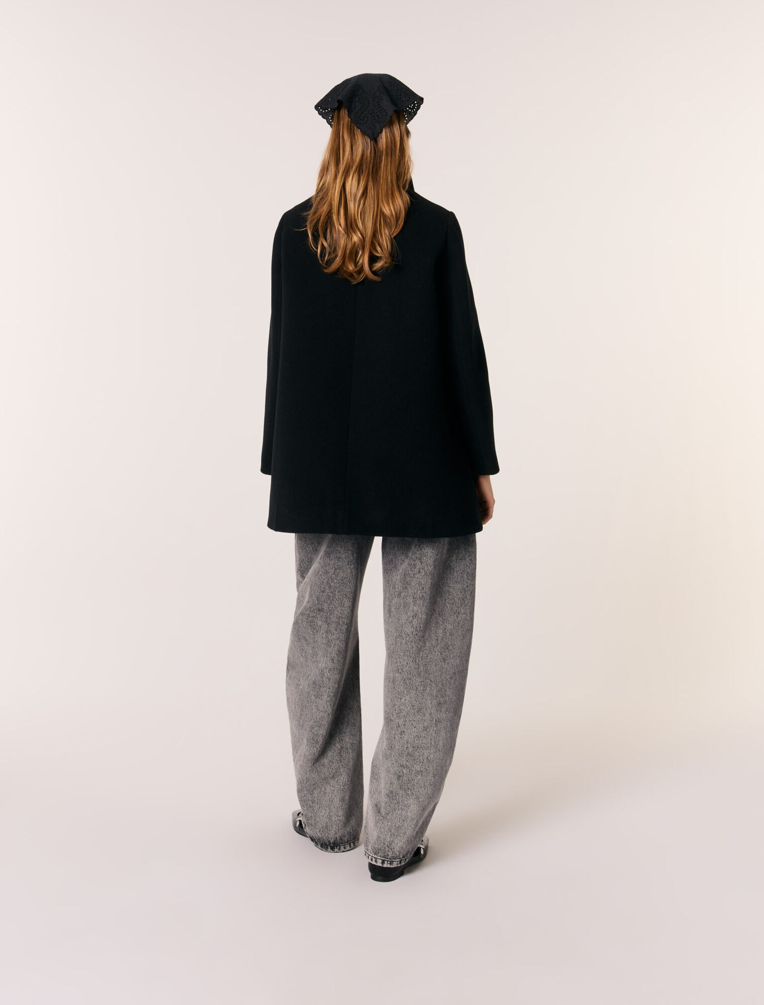 Wool blend coat