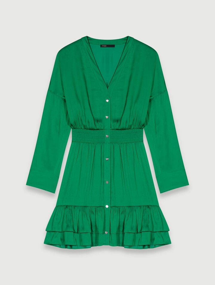Short satin dress