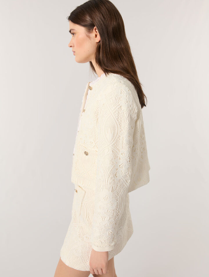 Short guipure jacket