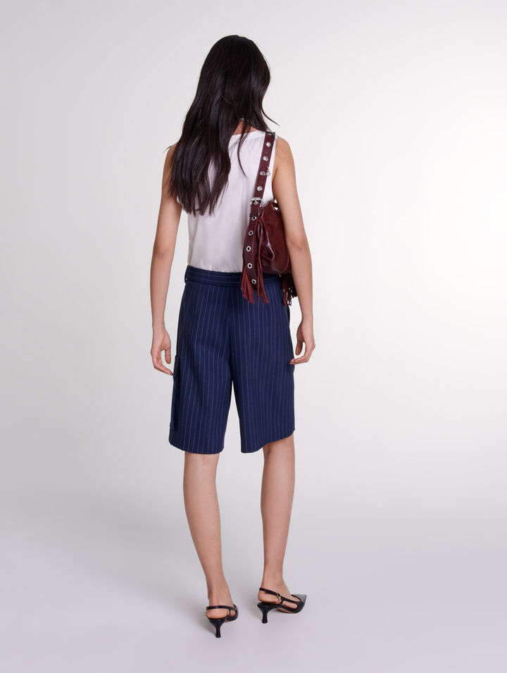 Striped Bermuda shorts 