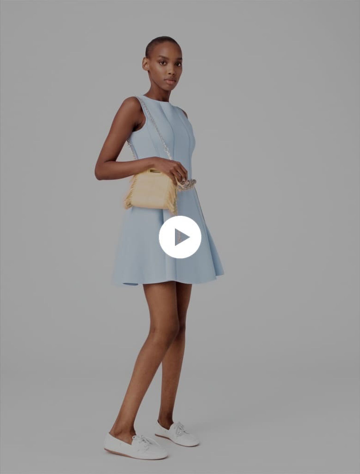 Skater dress with jewelled bows