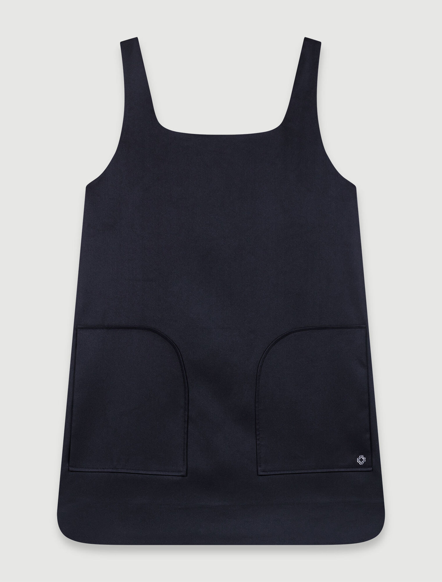 Satin pinafore dress