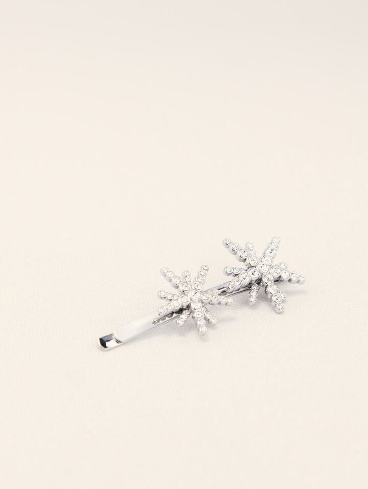Star rhinestone barrette
