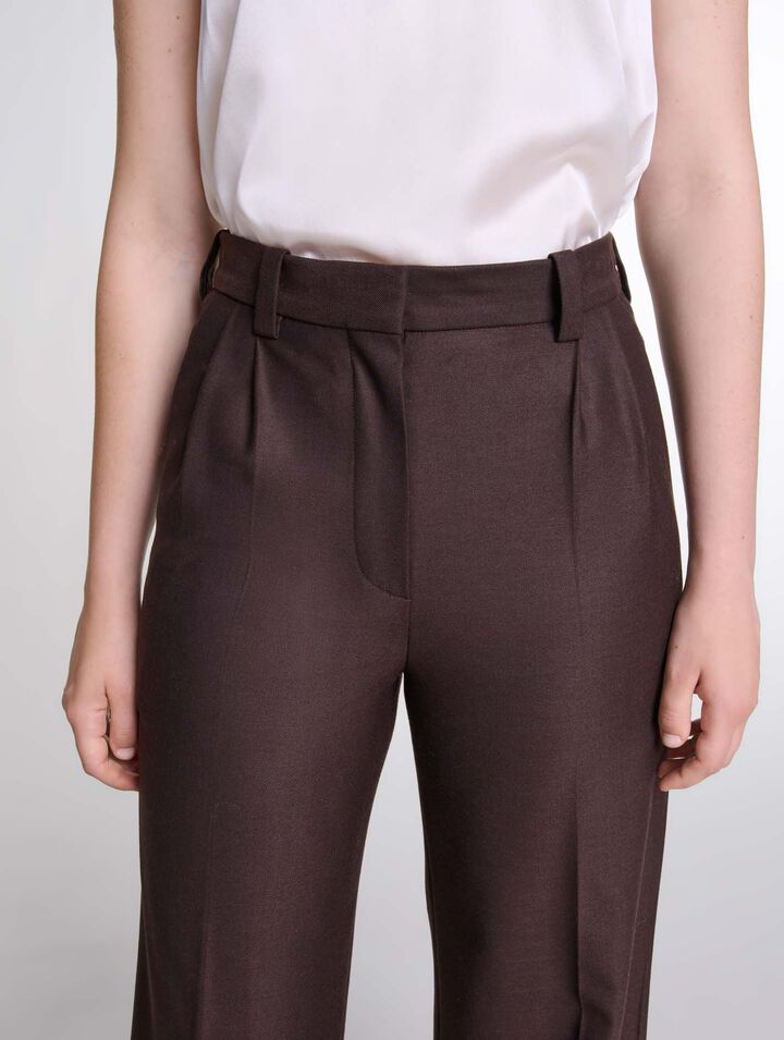 Wide-leg suit trousers