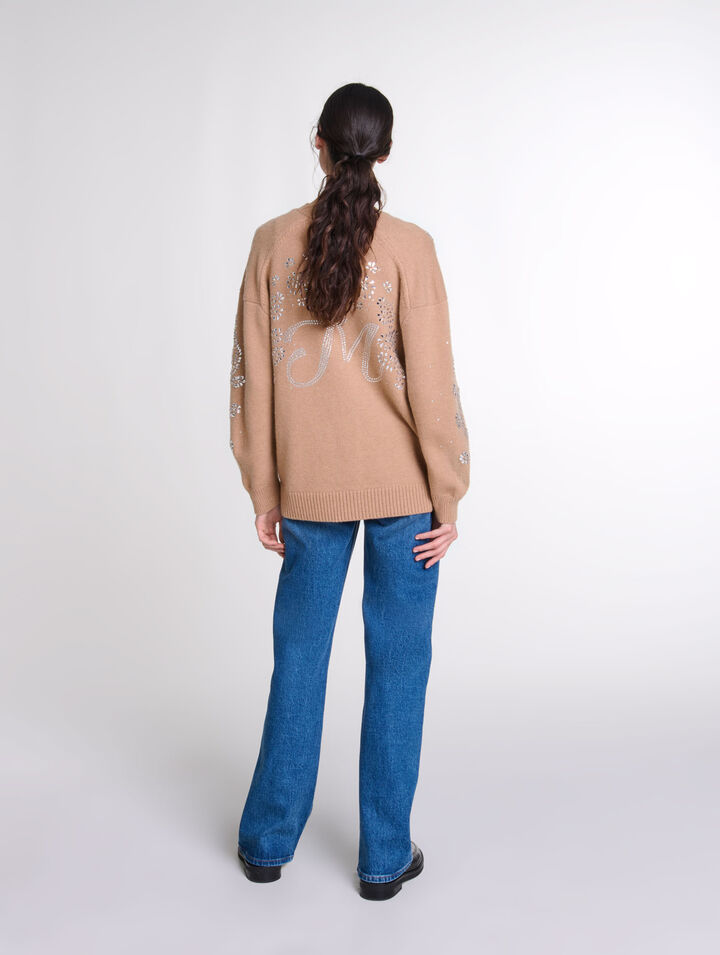 Jewellery detail cardigan