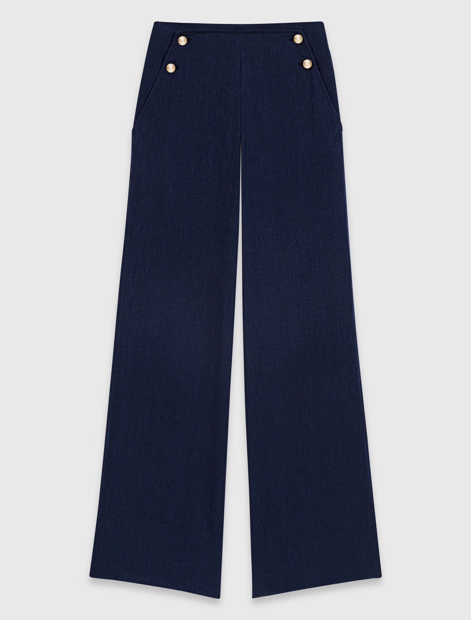 Linen-blend sailor trousers