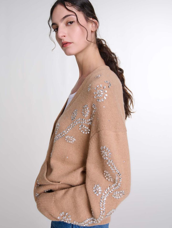 Jewellery detail cardigan