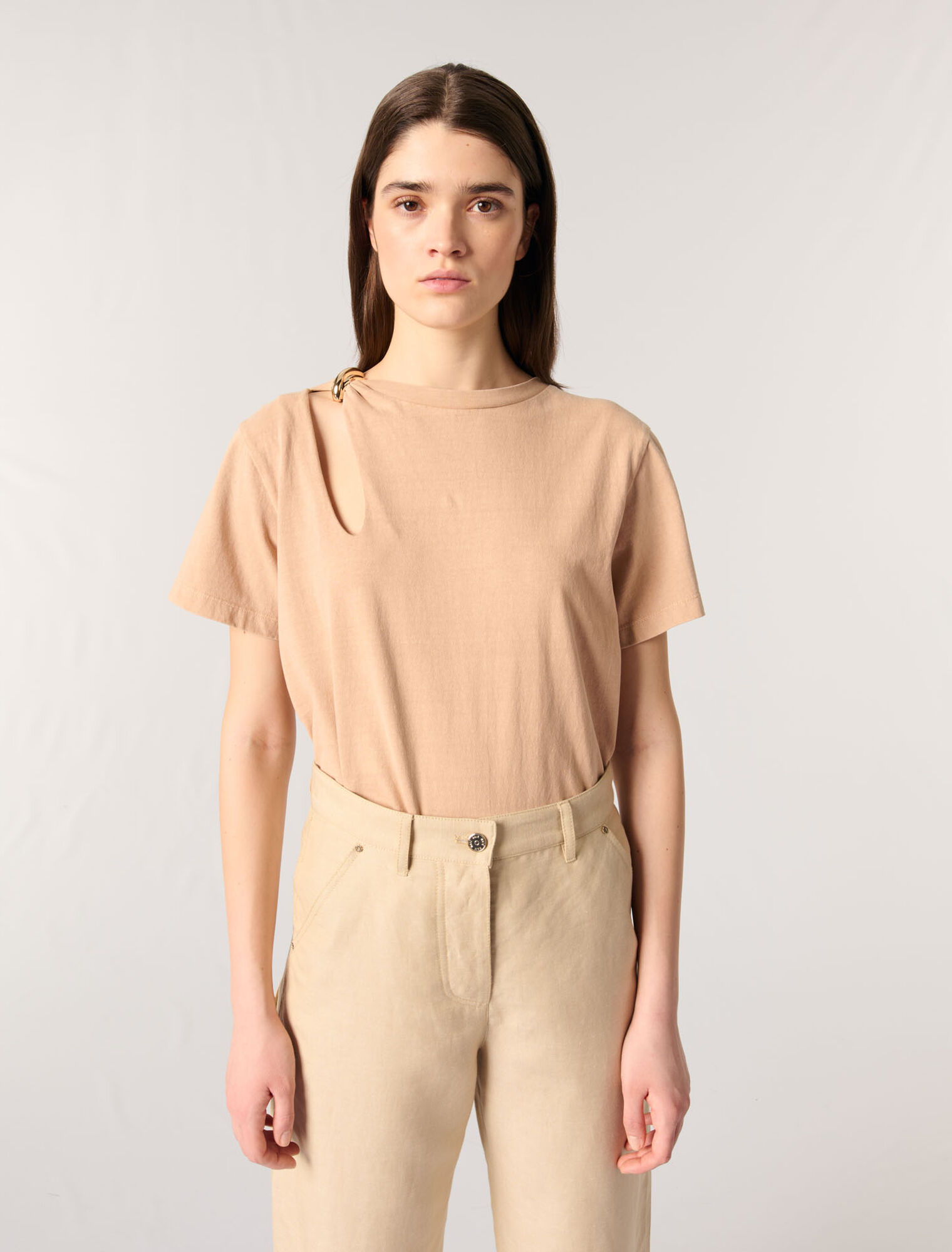 T-shirt with jewel detail