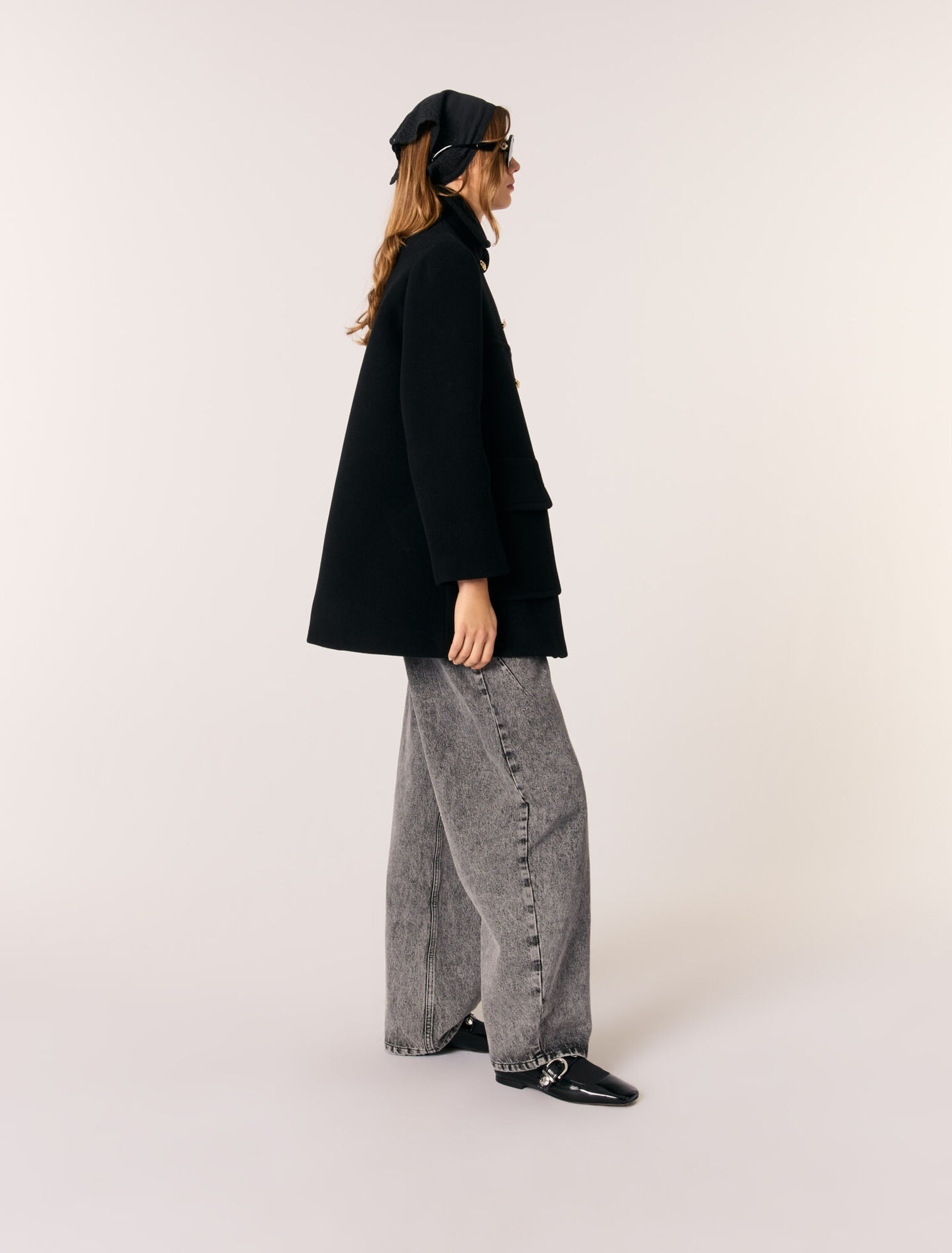 Wool blend coat