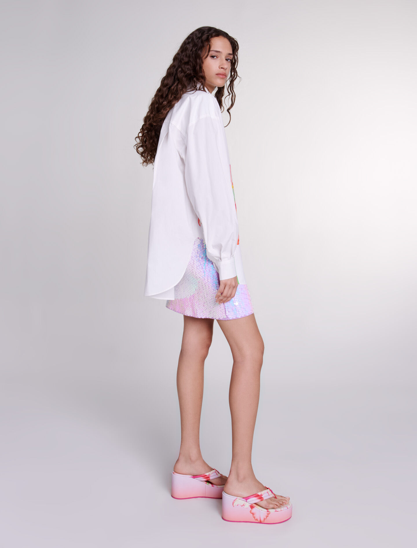 Patterned shirt White for Women | Maje