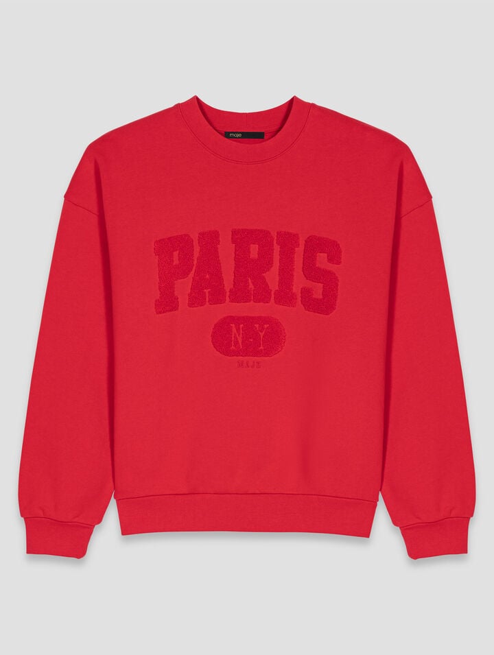 PARIS NY lettering sweatshirt