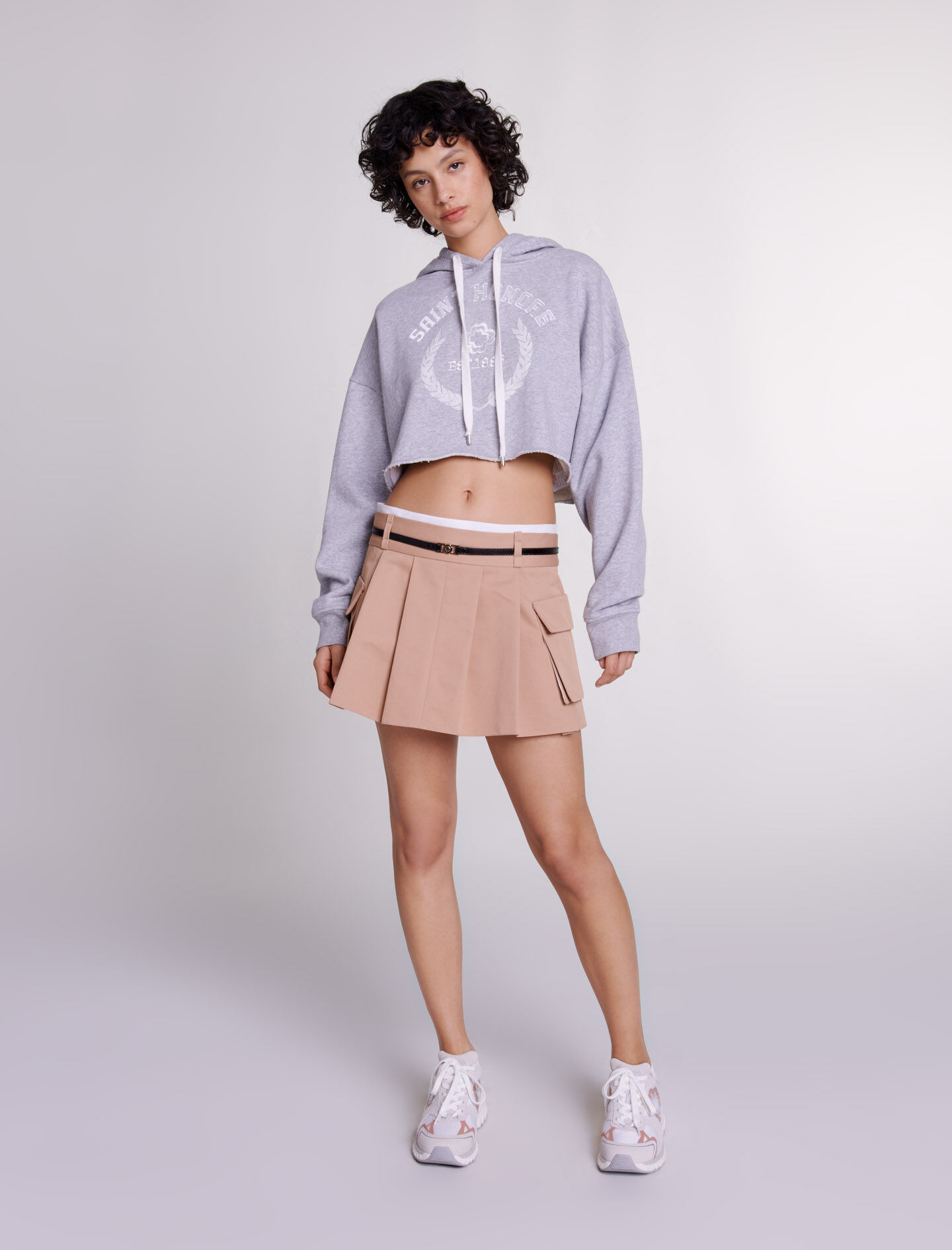 Short pleated skirt - Offline_Skirts-Shorts | Maje