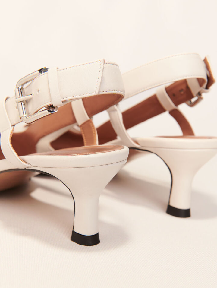 Double buckle slingback pump