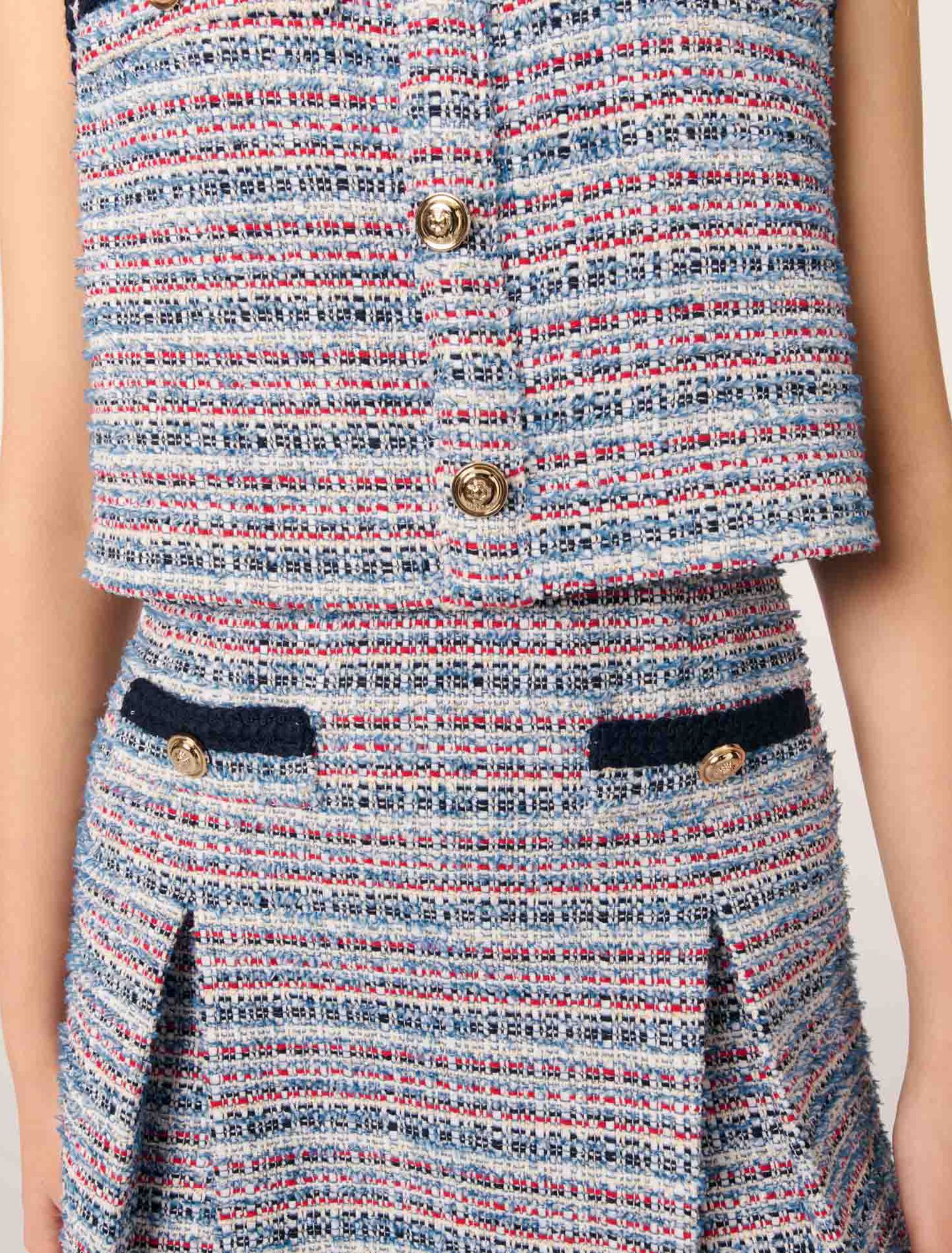 Tweed 2-in-1 short dress 