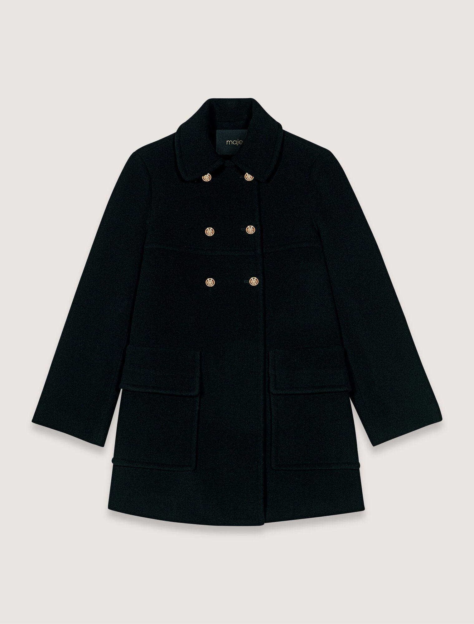 Wool blend coat