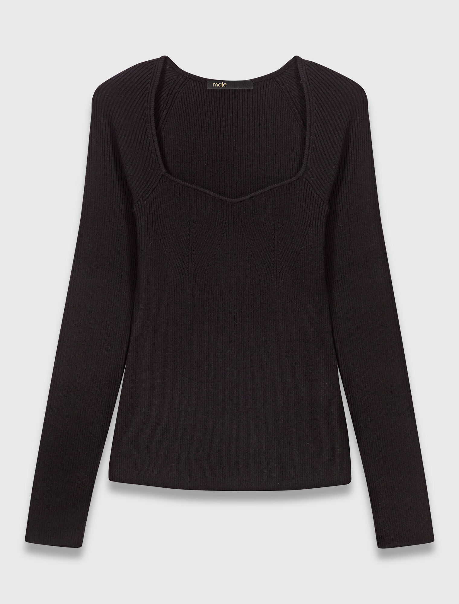 Rib knit jumper