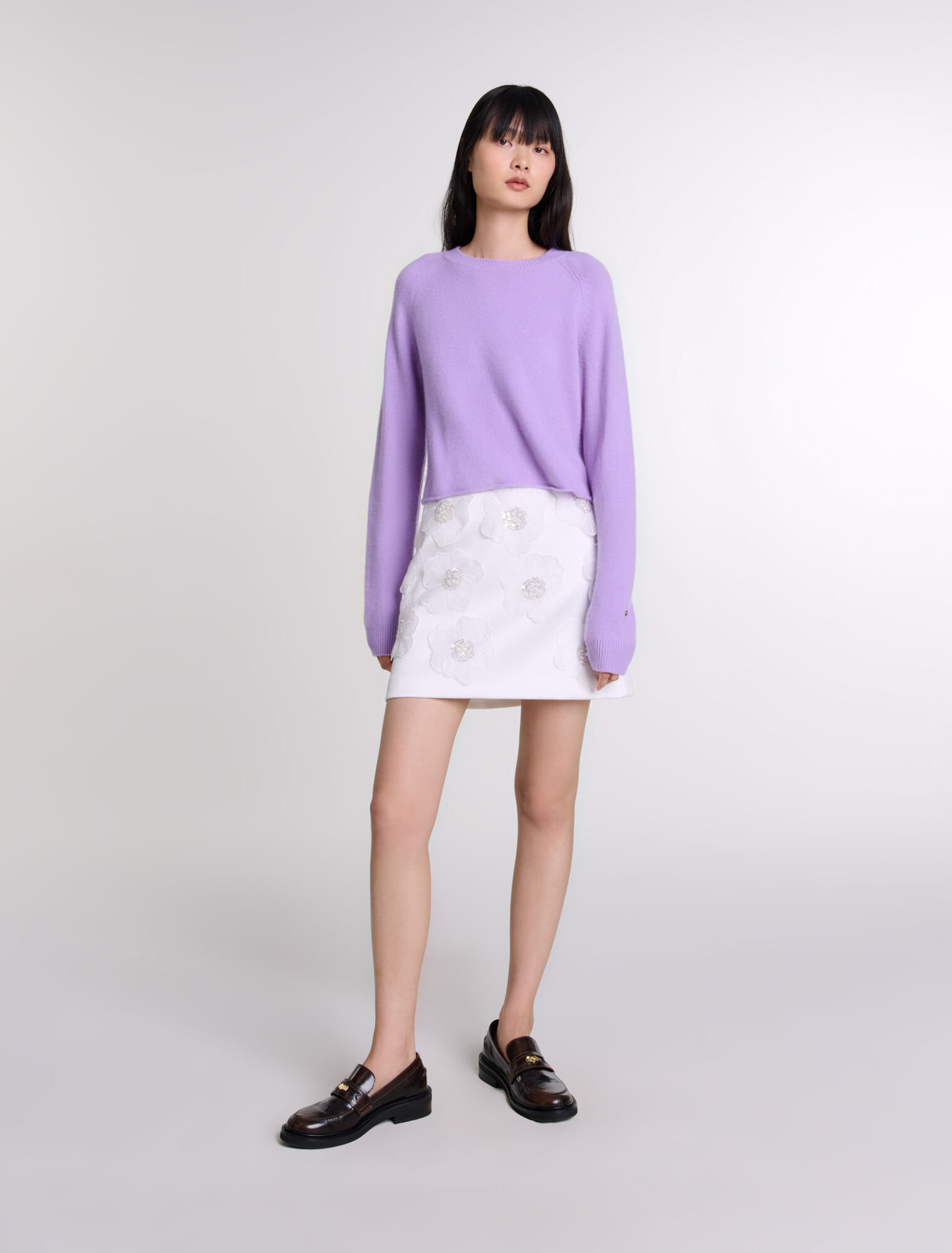 Short cashmere jumper