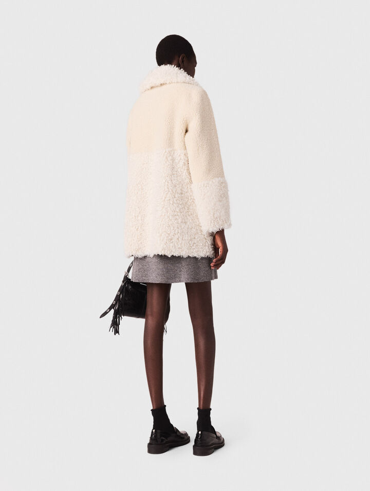 Long faux fur coat