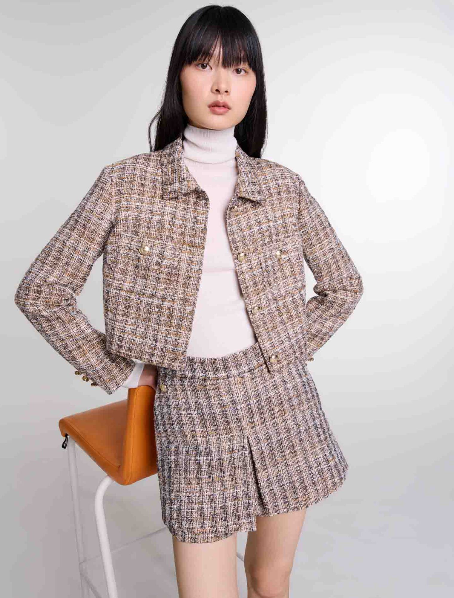 Tweed skort