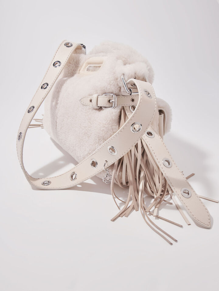 Miss M Mini faux fur cargo bag