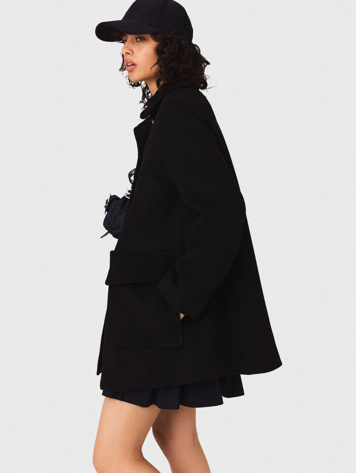 Wool blend coat