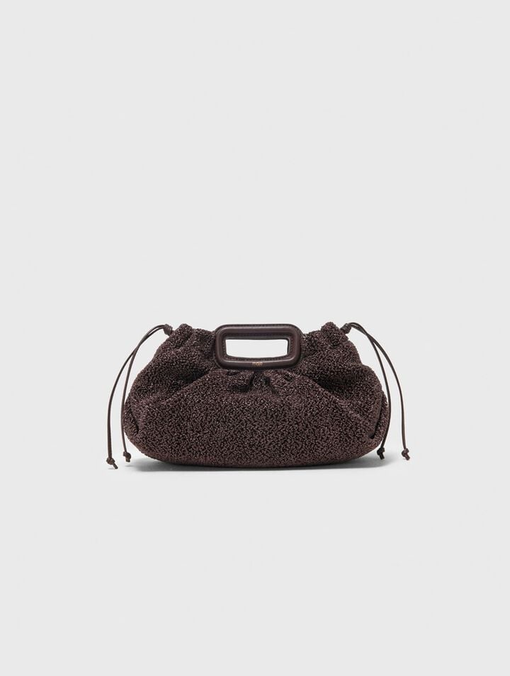Mipli boucl&eacute; effect clutch bag