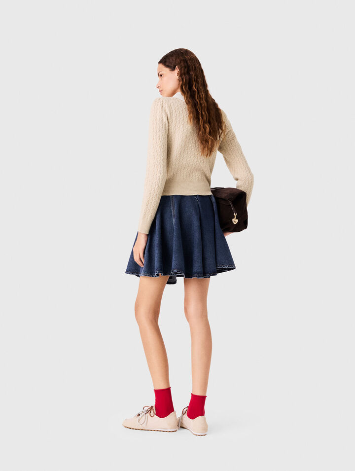 Removable poplin collar jumper