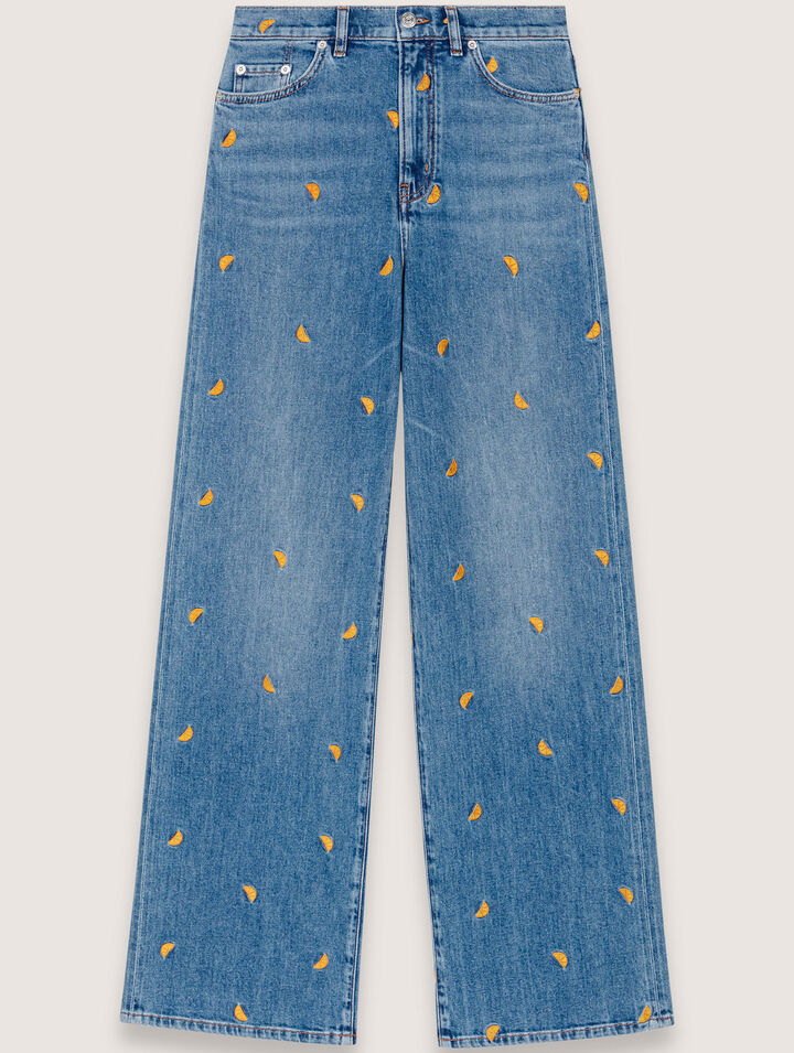 Embroidered jeans