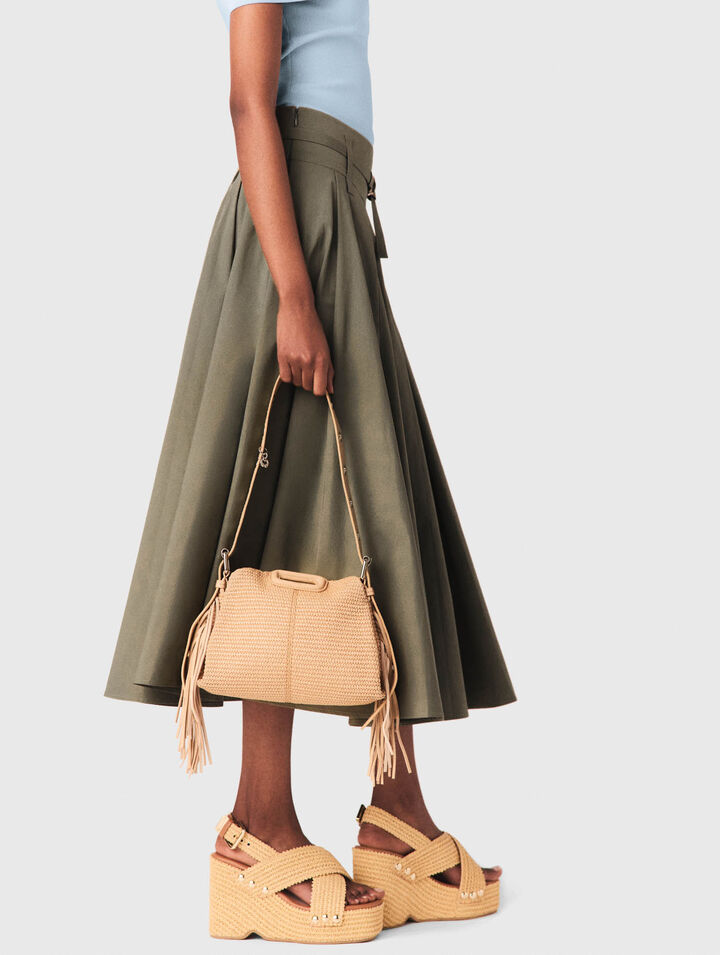 Raffia effect Miss M Mini bag