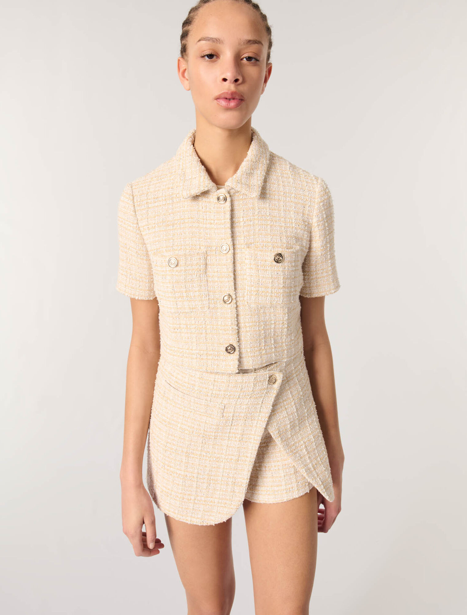 Short tweed jacket