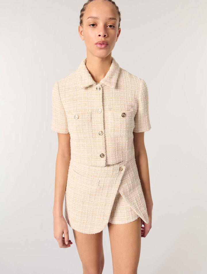 Short tweed jacket