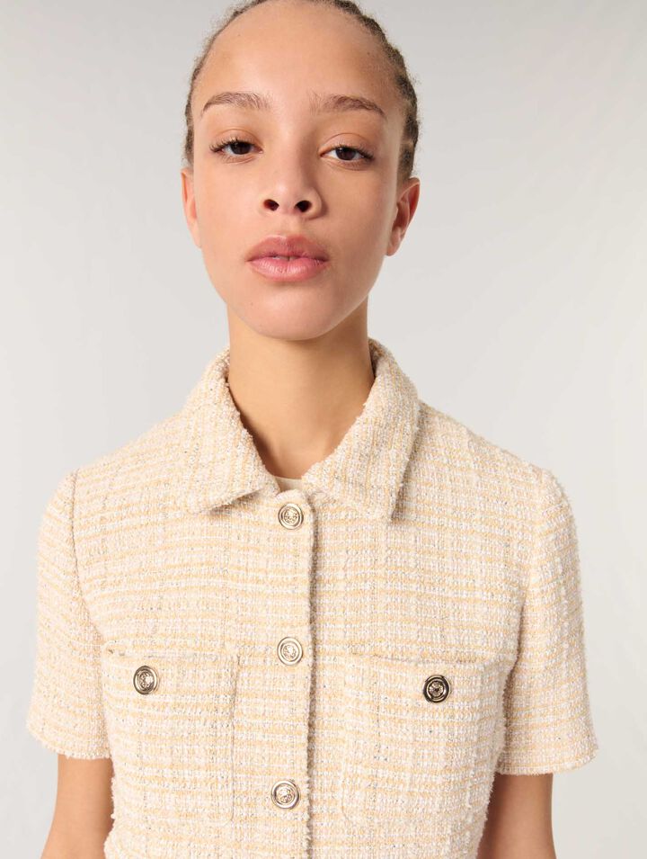 Short tweed jacket