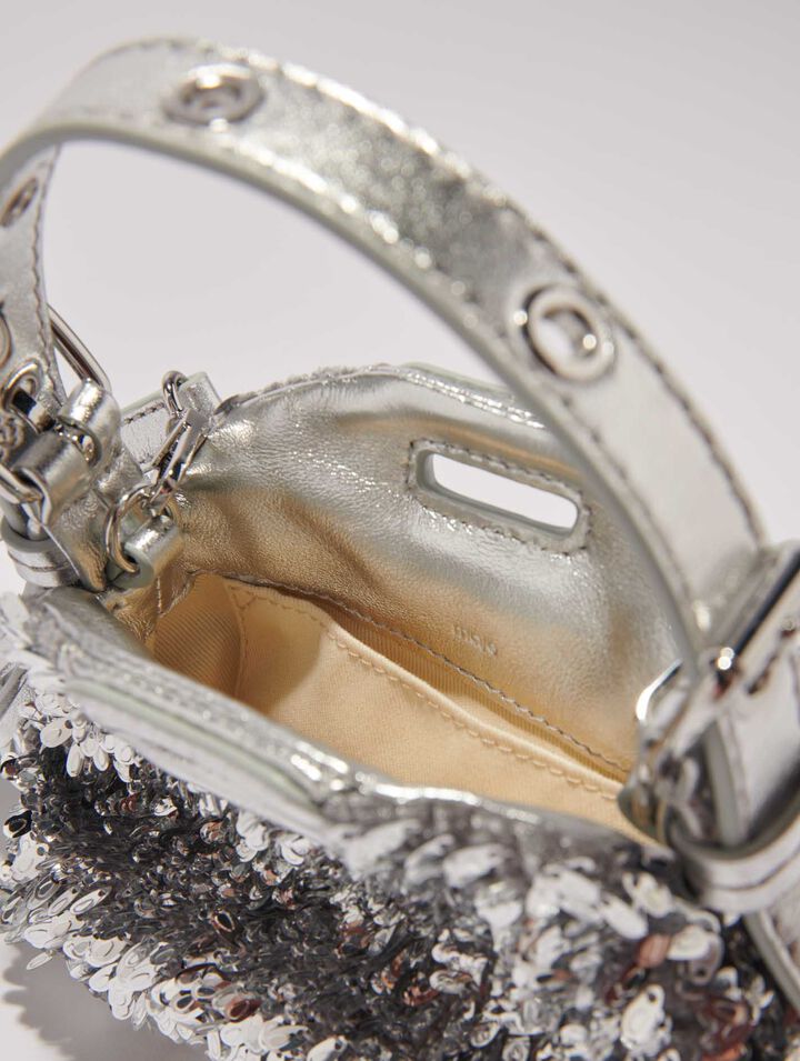 Miss M Nano bag with silver sequins