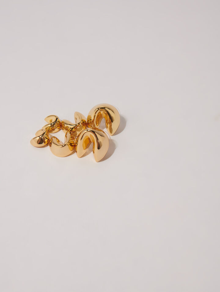 Fortune cookie earrings