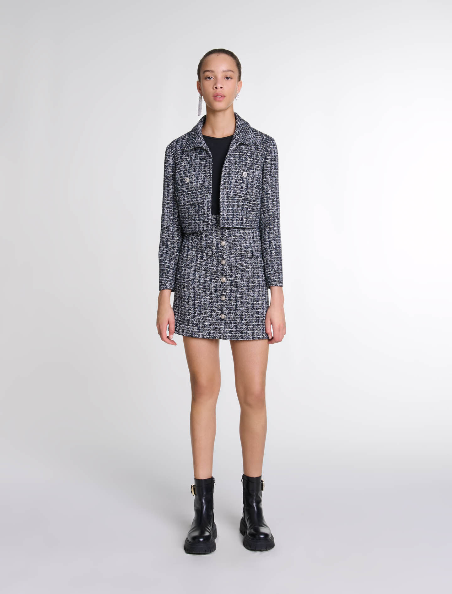 Robe maje tweed outlet