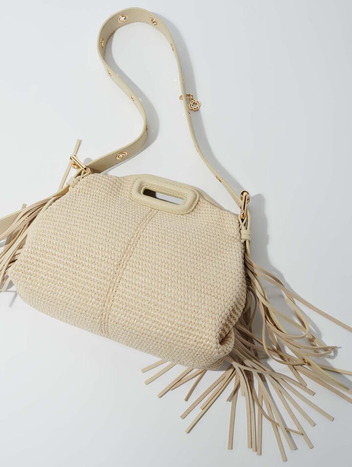 Raffia effect Miss M Mini bag