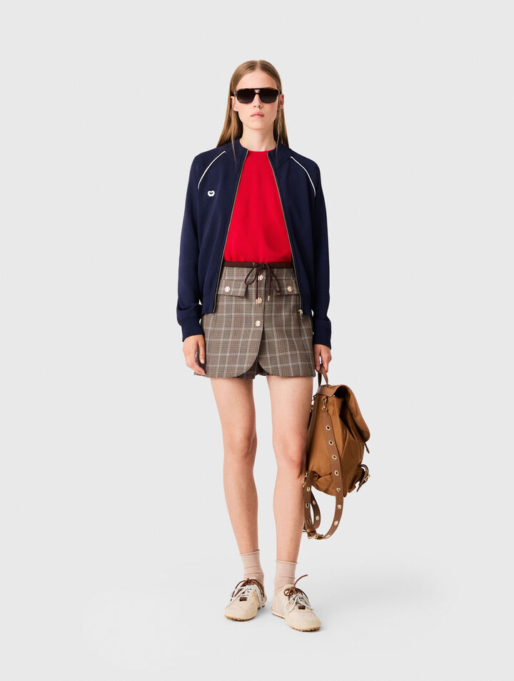 Zipped cardigan
