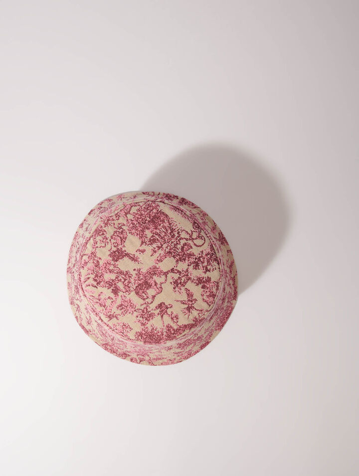Patterned cotton bucket hat