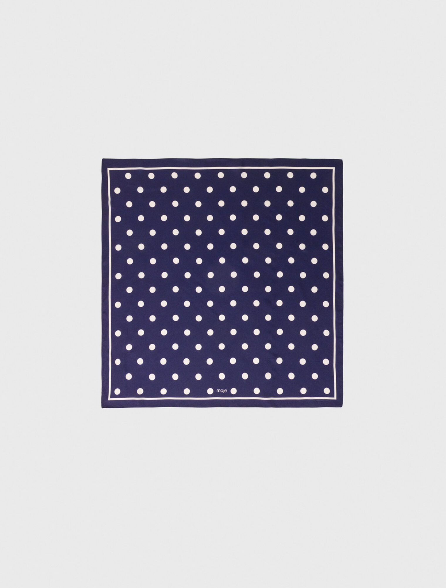 Silk polka dot bandana