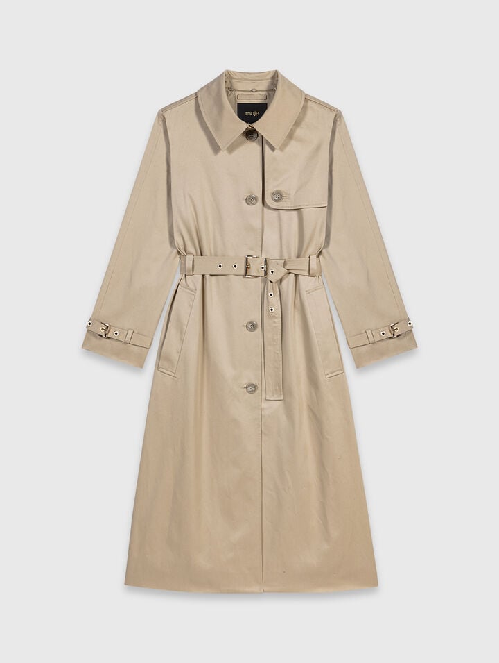 Trench with removable hood