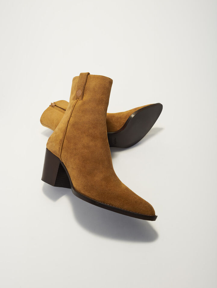 maje suede boots
