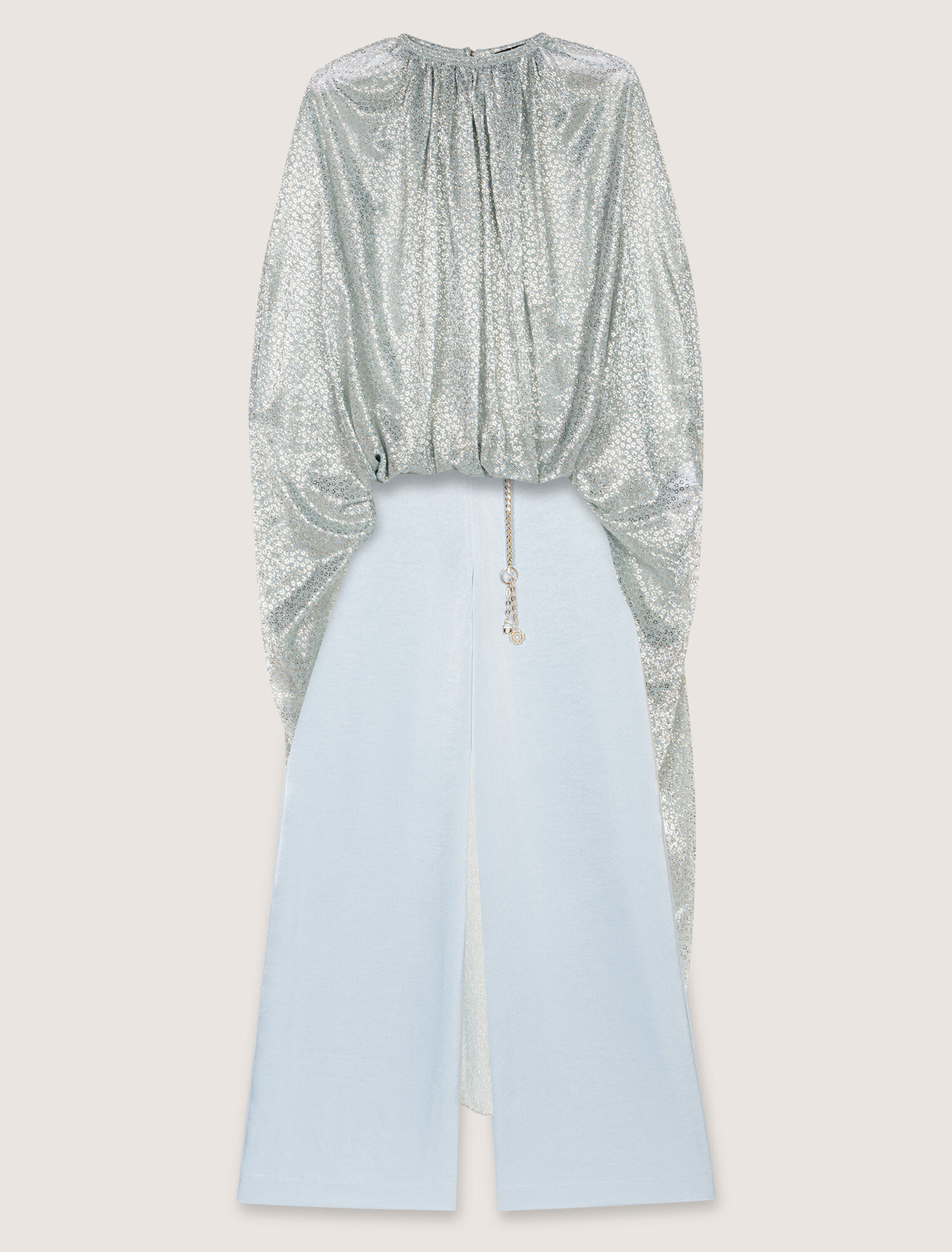 2-in-1 lurex jumpsuit