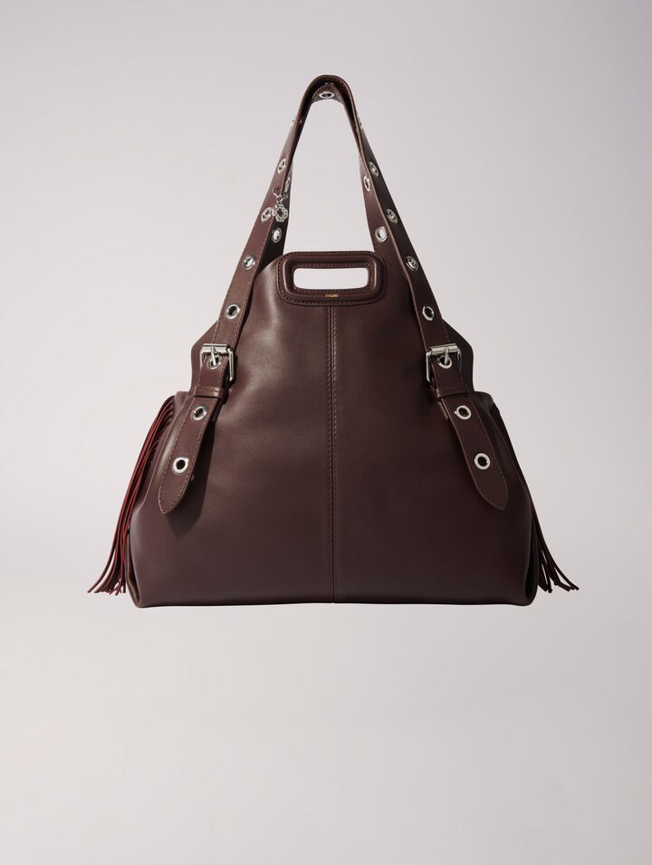 Plain leather Miss M XL bag