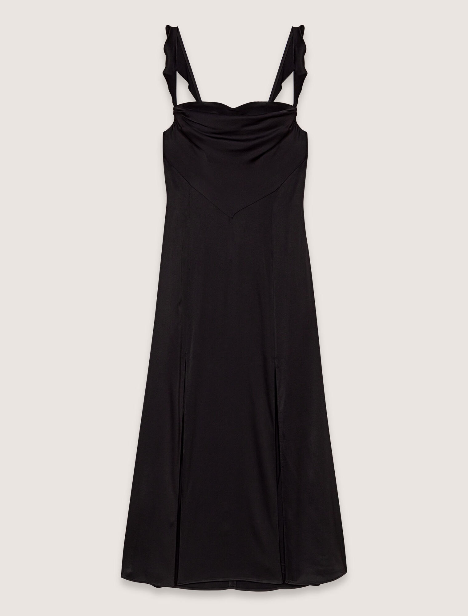 Satin-look maxi dress
