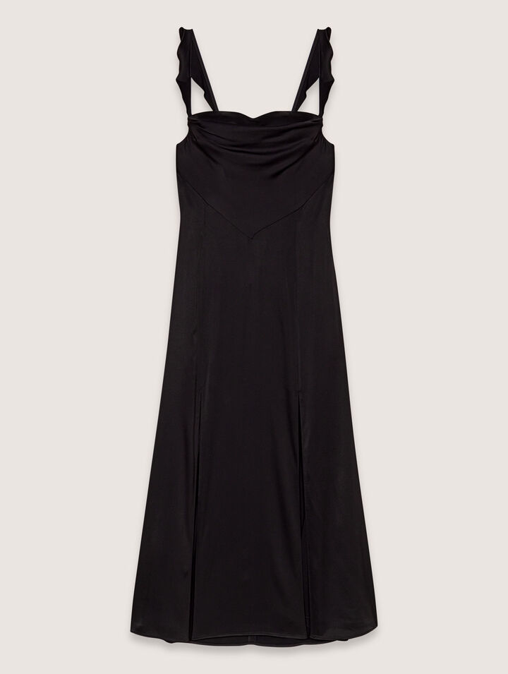 Satin-look maxi dress