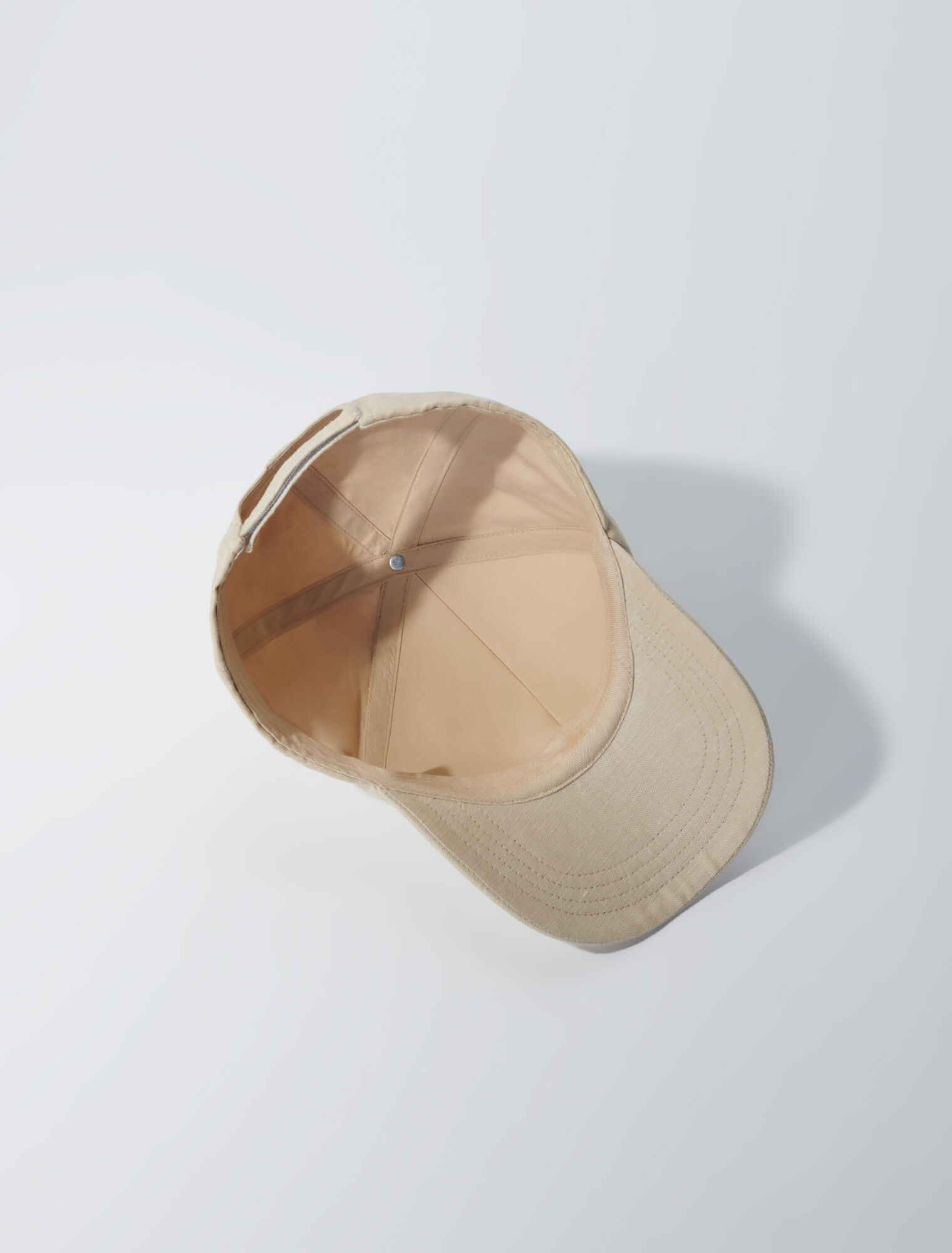 Linen and cotton cap