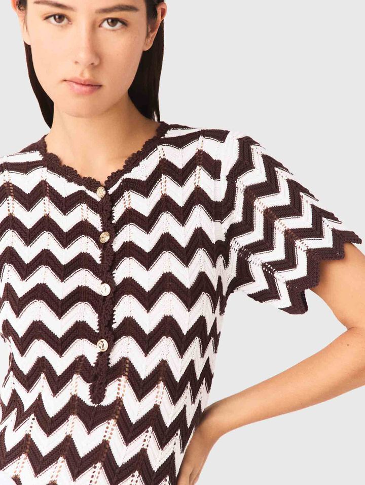 Zigzag crochet dress