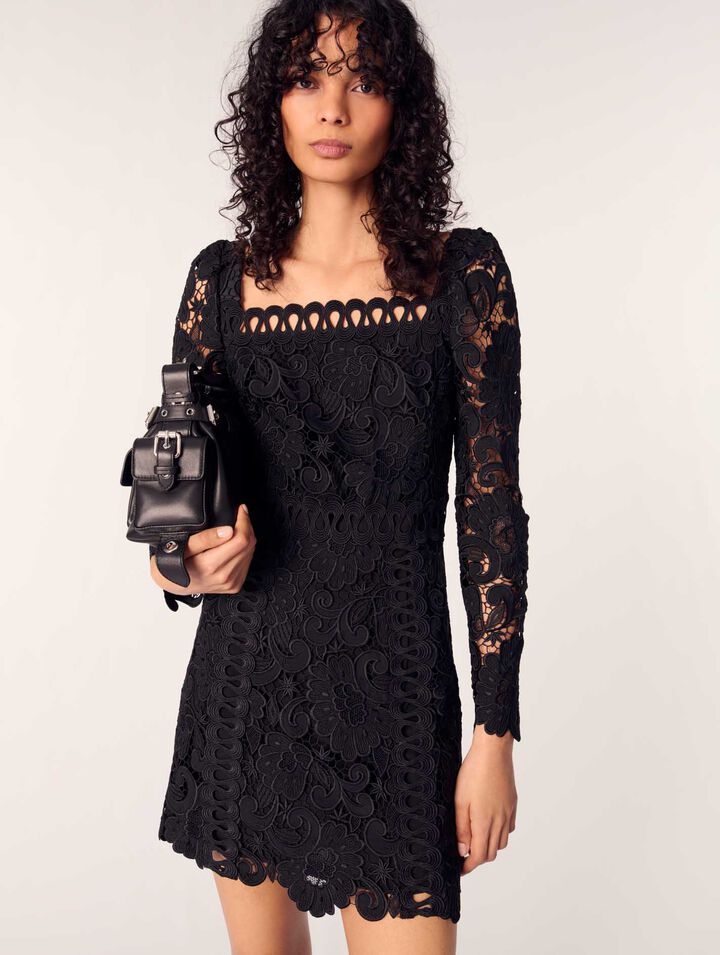 Short guipure dress