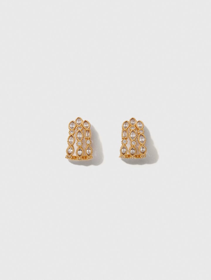 Rhinestone earrings