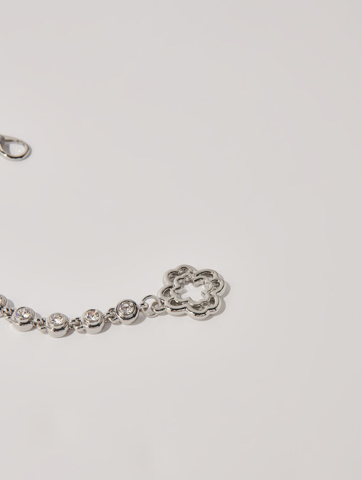 Chain and rhinestone belt
